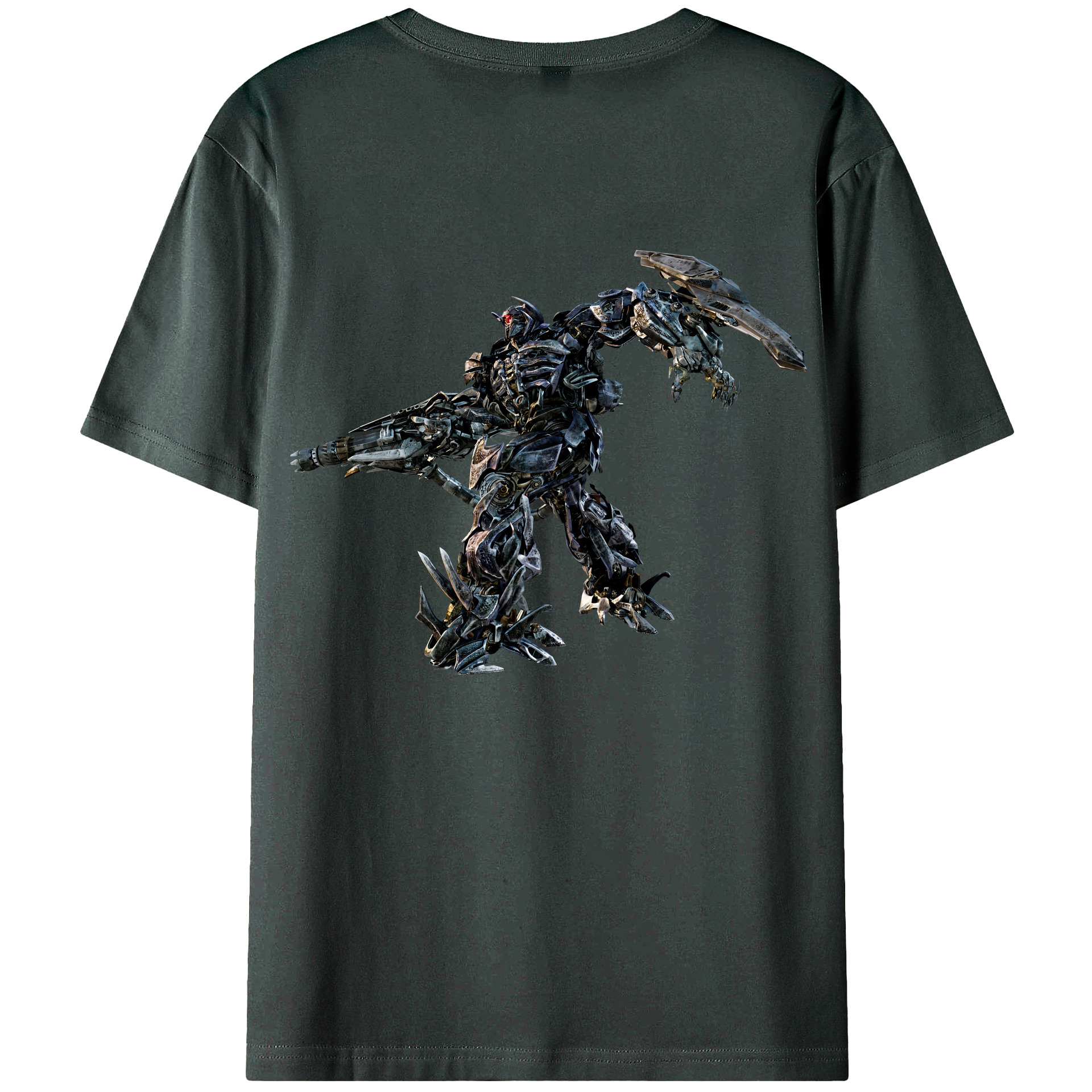 （画像用） Transformers トランスフォーマー 綿100％ メンズ半袖Tシャツ（バックプリント） 通気性